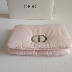Dior Pink Clutch With Silver Hardware 