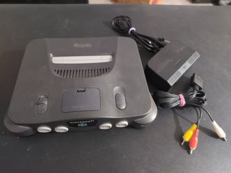 Nintendo 64 console + cables + memory expansion