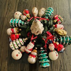 Vintage European Christmas Ornaments Figurines 