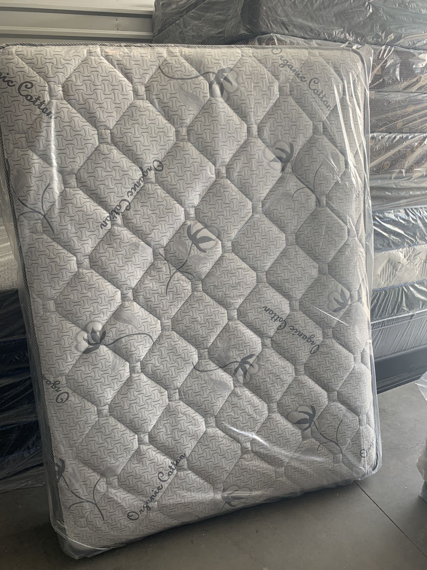 Brand new Queen size mattress with boxspring included