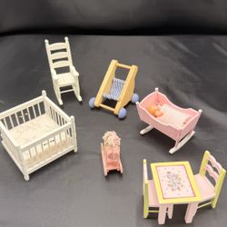 Miniature Wooden Nursery Toys