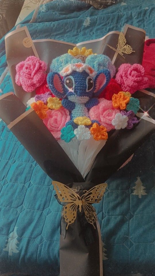 Crochet Bouquet With Small Stitch