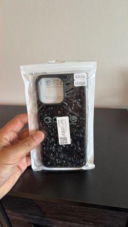 Carbon Fiber w/ Blue Speckle iPhone 14 Pro Max Case