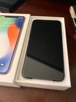 New iPhone X 64gb silver sprint boost - paid off