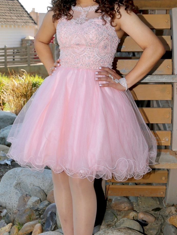 Short Pink Quince Dress