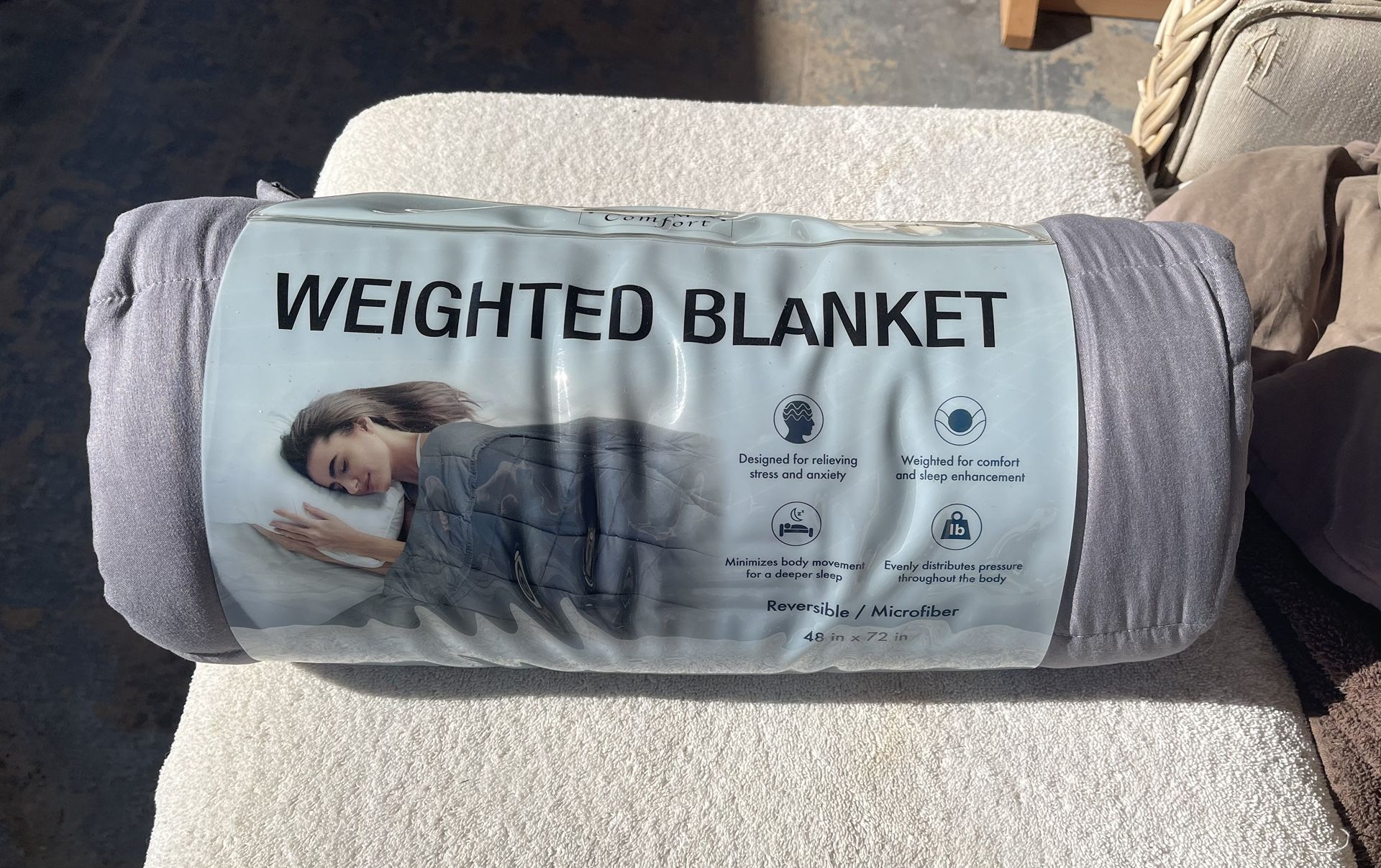 New Weighted Blanket Throw 48”X72”