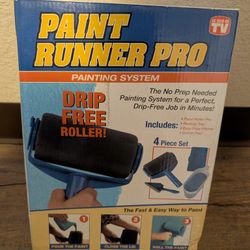 Paint Runner Pro Painting System Drip Free Roller 4 Piece Set As Seen On TV