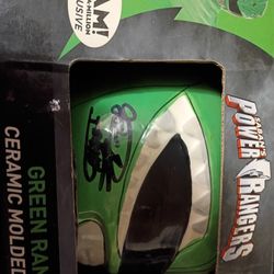Power Rangers Signed Mug Helmet 