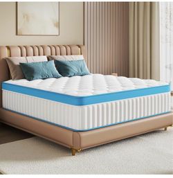 Full Size Mattress, 12 Inch Memory Foam & Pocket Spring Hybrid Bed Back Support & Pressure Relief,Motion Isolation,CertiPUR-US Certified Foam,Ideal f