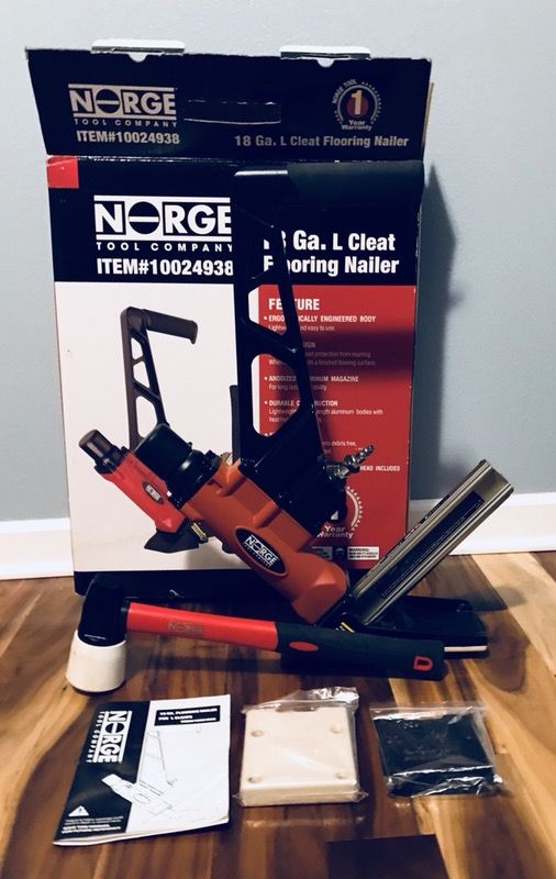 NORGE 18 Gauge L Cleat Floor Nailer Gun 10024938