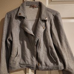 Womens Gray Juicy Couture Sweatshirt Jacket