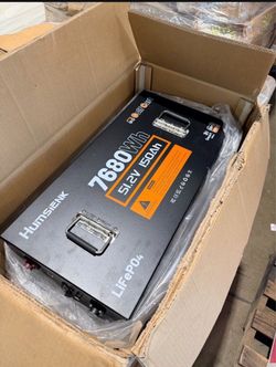 HumsiENK 48V 150Ah Golf Cart Battery, 7.68kWh Extended Range Lithium Battery with 200A BMS, EV Blade Cells, Bluetooth, IronGuard Casing, 60+ Mile Powe