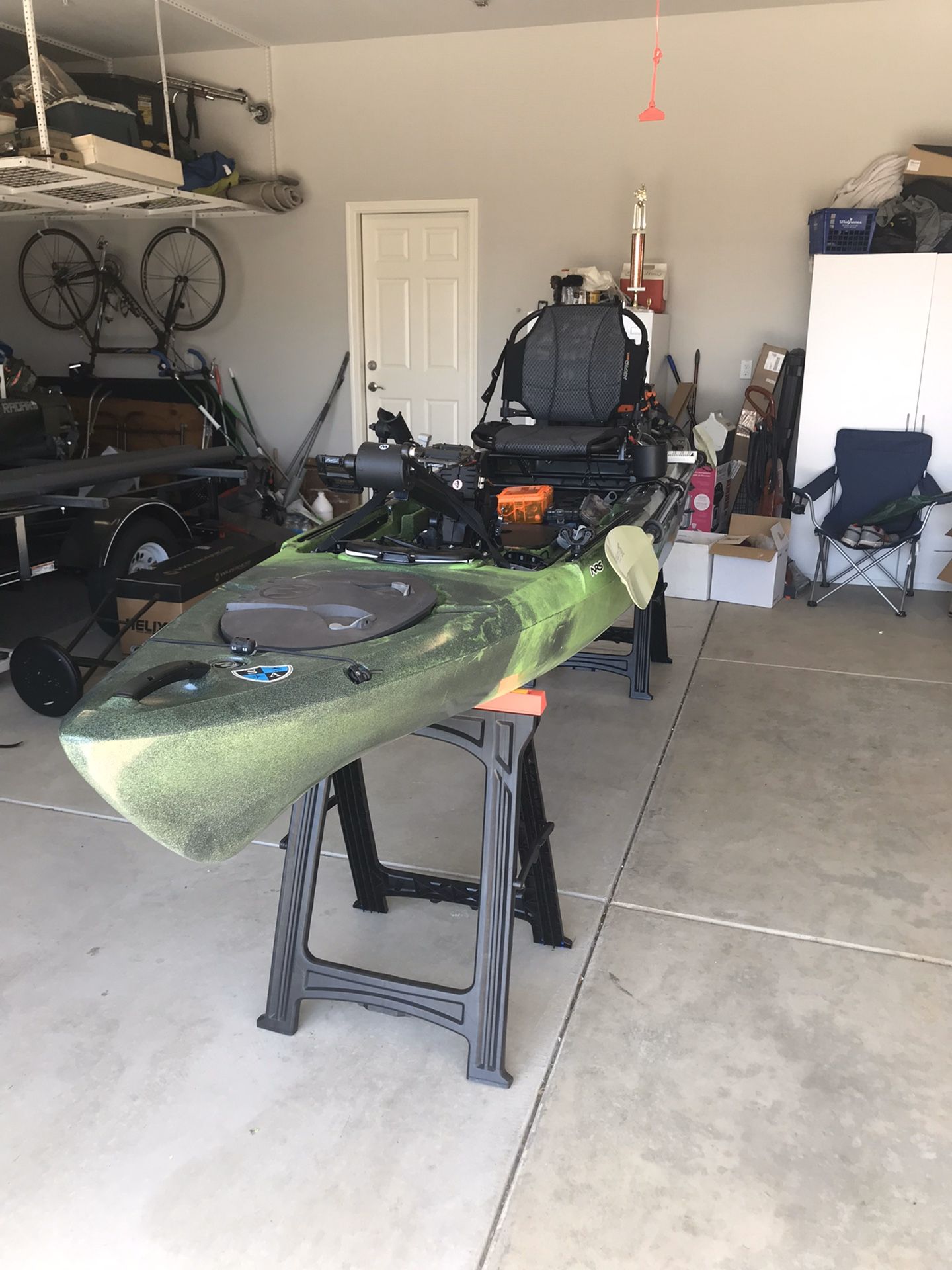 Two Wilderness systems kayaks + trailer