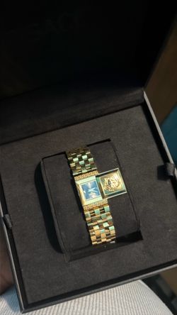 Versace Gold-Tone Square Watch
