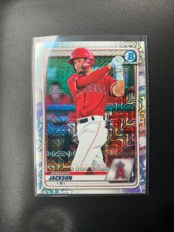 Jeremiah Jackson Angels 2020 Bowman Chrome baseball card