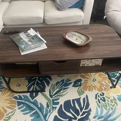 Small coffee table with storage