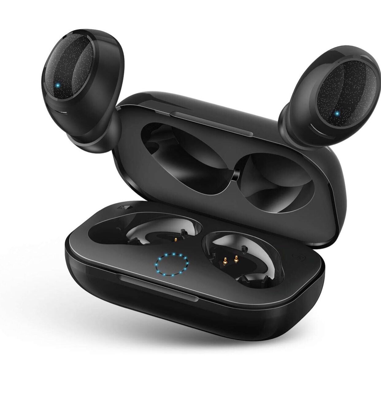 [Updated Version] Wireless Earbuds,True Wireless Headphones Bluetooth 5.0 Headset Wireless Earphones Charging Dock Case Up to 15Hour Play HD Stereo S