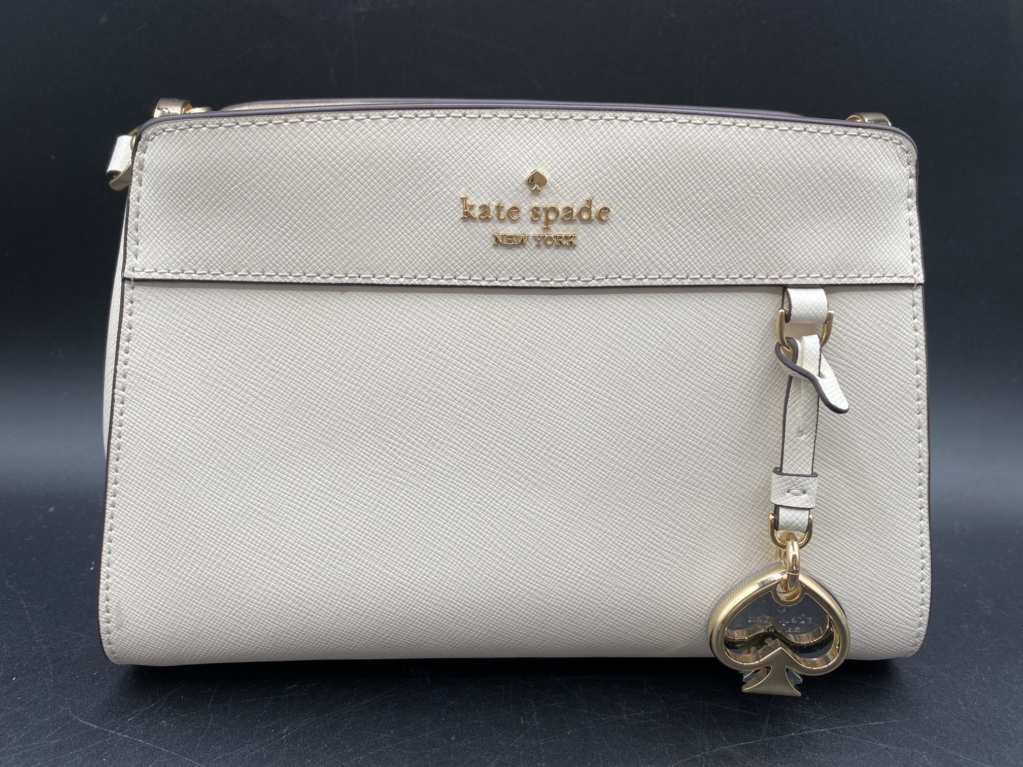 Kate Spade Women's Leather Crossbody Bag Cream Color