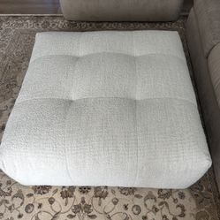 Oversized Cream/Beige Ottoman
