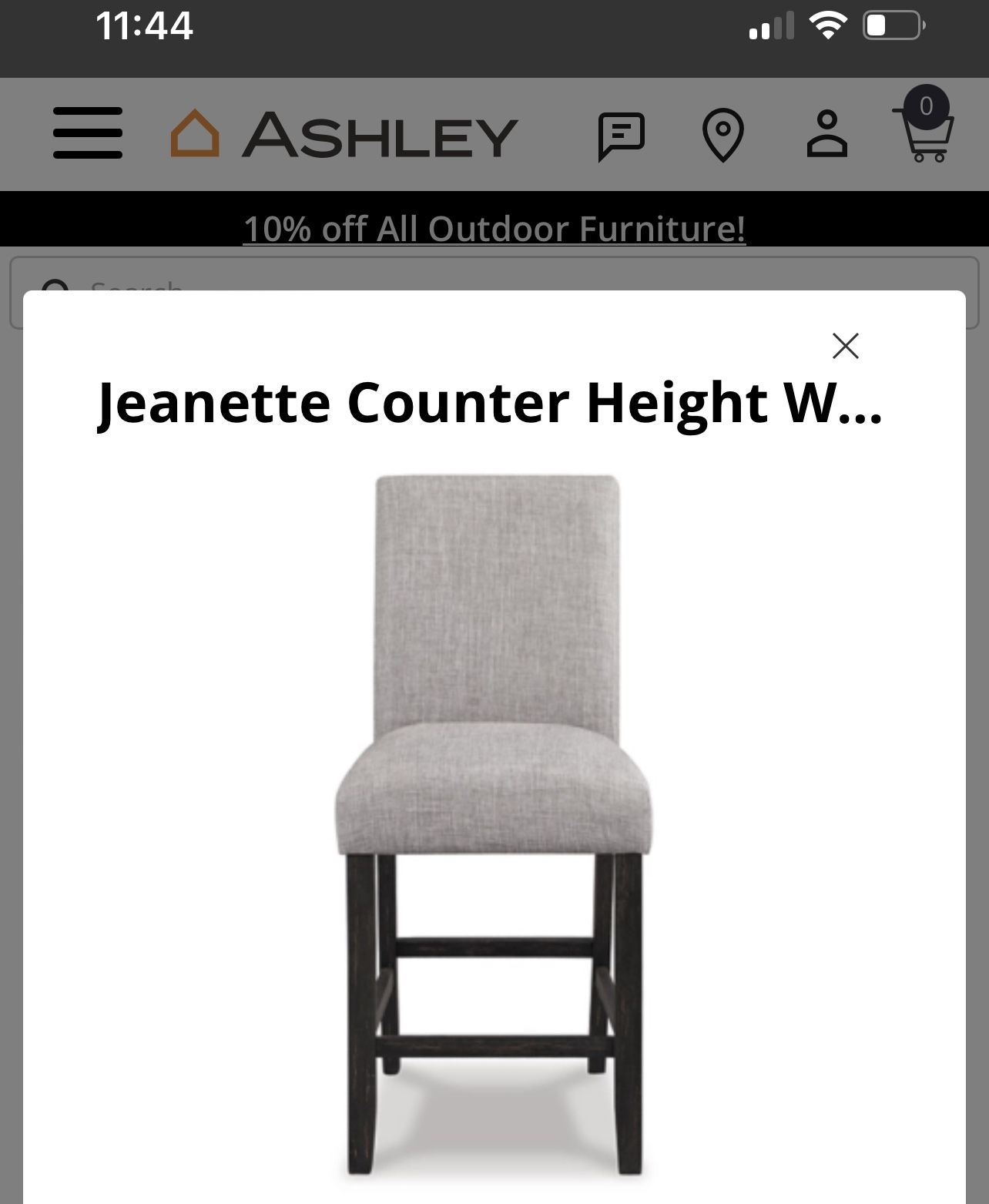 Jeanette Counter Height Wingback 