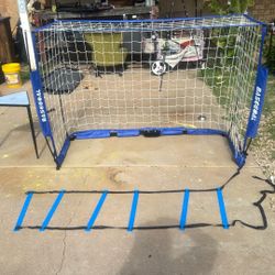 Collapsable Soccer Goal 4’x6’ And Agility Ladder