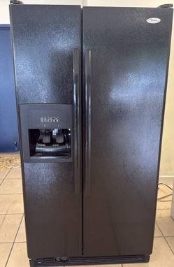 FRIDGE SIDE BY SIDE WHIRLPOOL BLACK