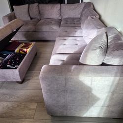 Couch Sectional With Ottoman 