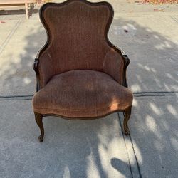 Wood Accent Arm Chair Vintage