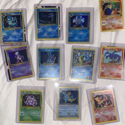 Various Pokemon Cards 1999 Ptcg Charizard Dragonite Nidoking 