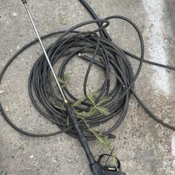 Hoses and wand for pressure washer