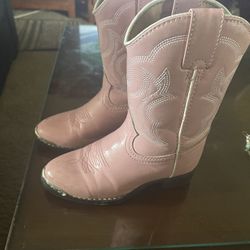 Girls Pink Durango Boots Size 11D 
