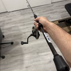 Spinning Fishing Rod Cashion Icon 