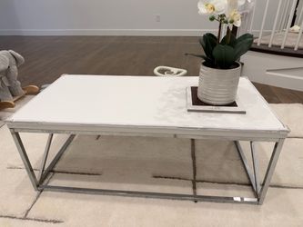stainless steel coffee table
