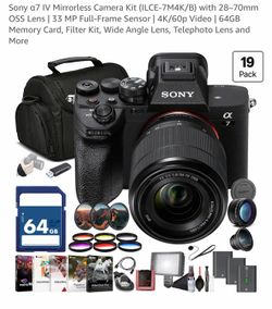 Sony Alpha 7 Camera and Lens