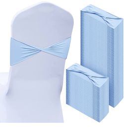 Chair Bows For Party - Light Blue