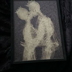 Goth Skeleton Lovers Art 