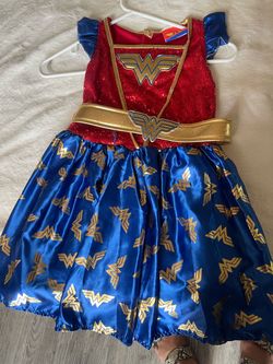 Wonder Woman Girls Costume Dress with Belt