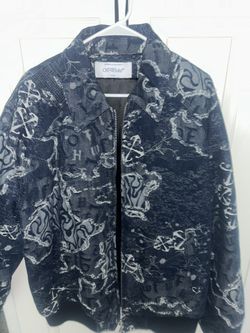 OFF-WHITE DENIM HEAVY COAT