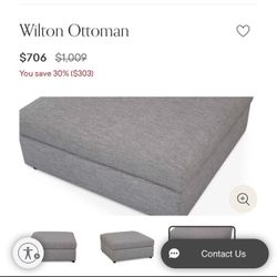 Oversized Ottoman For Sale