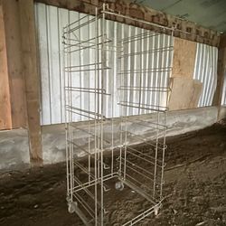 Metal Food Tray Cart