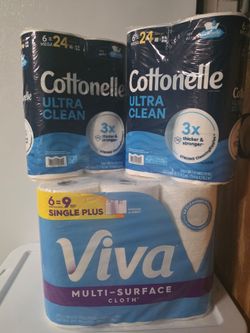 Cottonelle Ultra Clean and Viva Multi-Surface Cloth