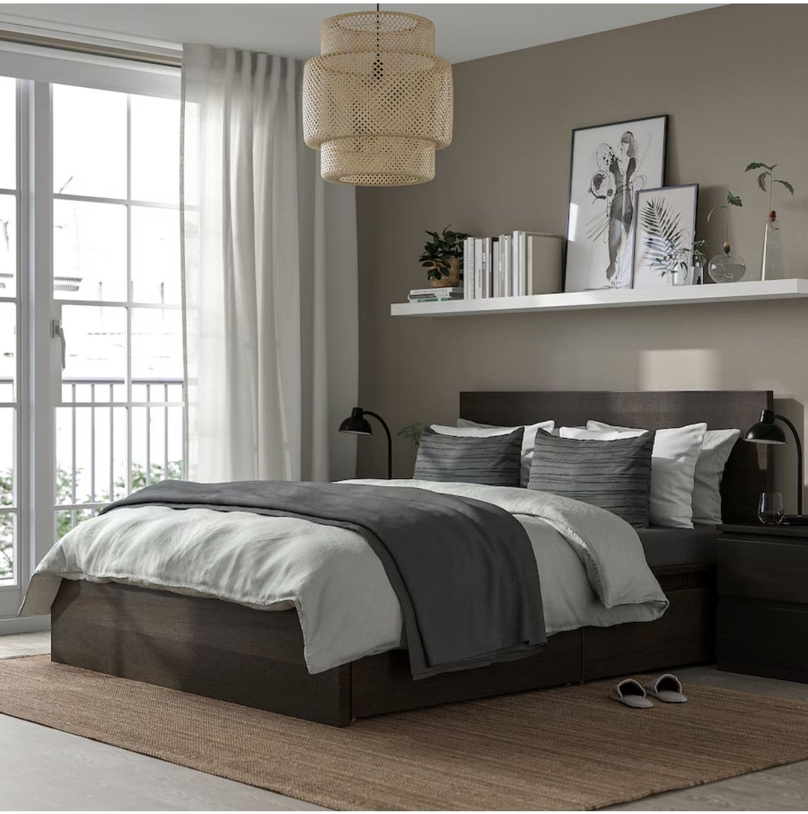 Ikea MALM bed with drawers