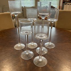 Long stem candle holder centerpieces