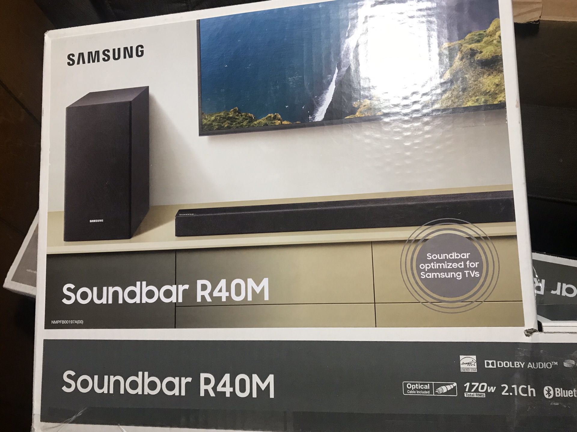 Samsung bluetooth sound bar and subwoofer