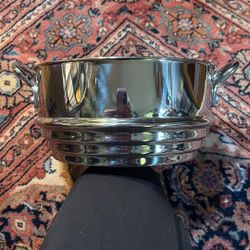 Heavy Duty Stainless Steel Steamer Basket With Two Riveted Handles