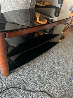 TV stand glass top