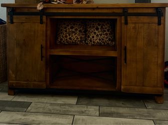 Tv rustic console table