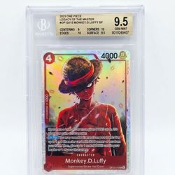 2023 One Piece Monkey D. Luffy SP Beckett 9.5 Gem Mint Card