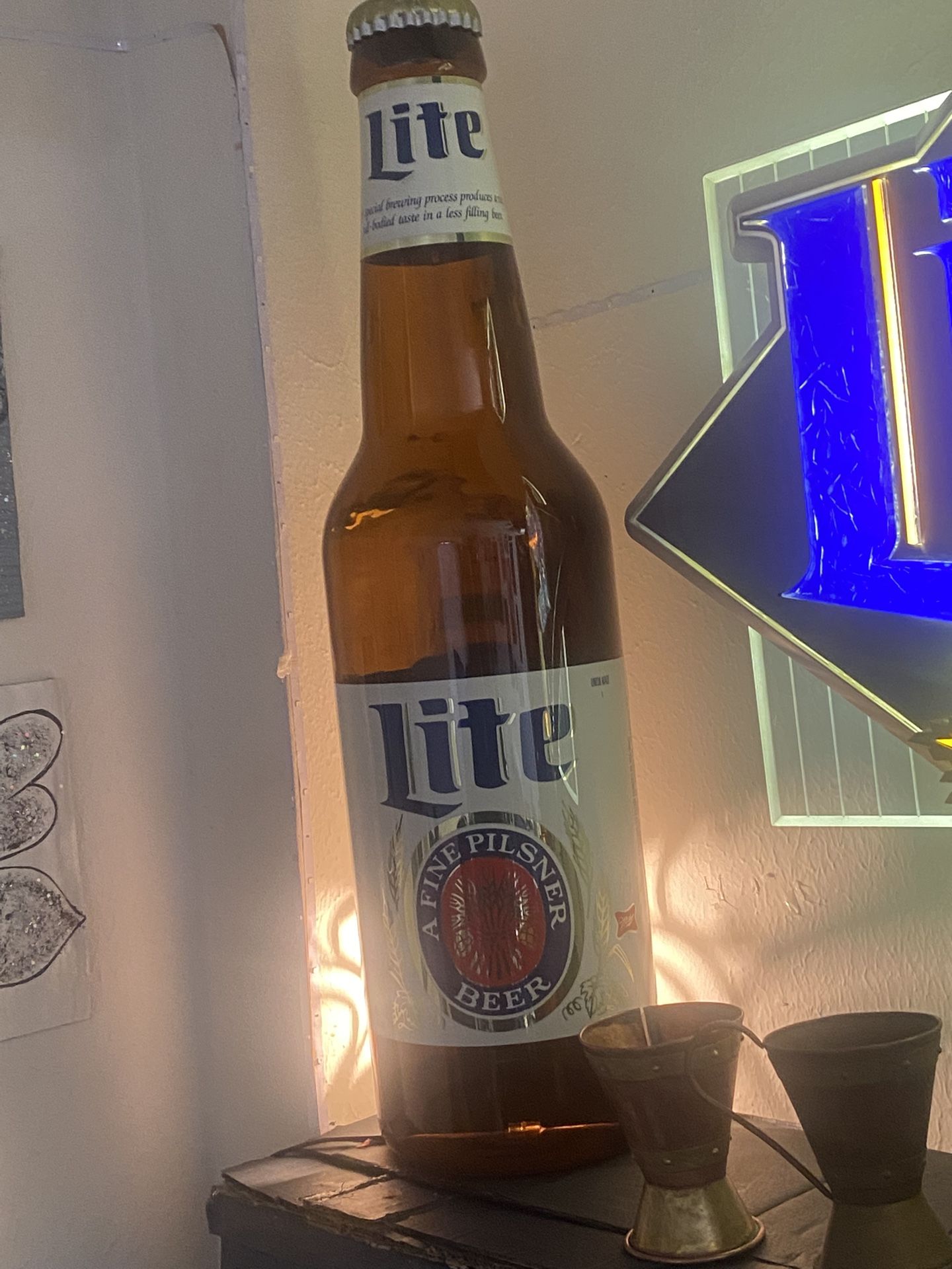 Vintage Miller Lite Bar Lights