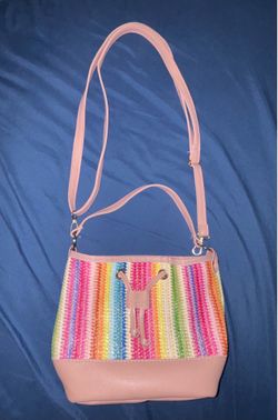Colored striped purse